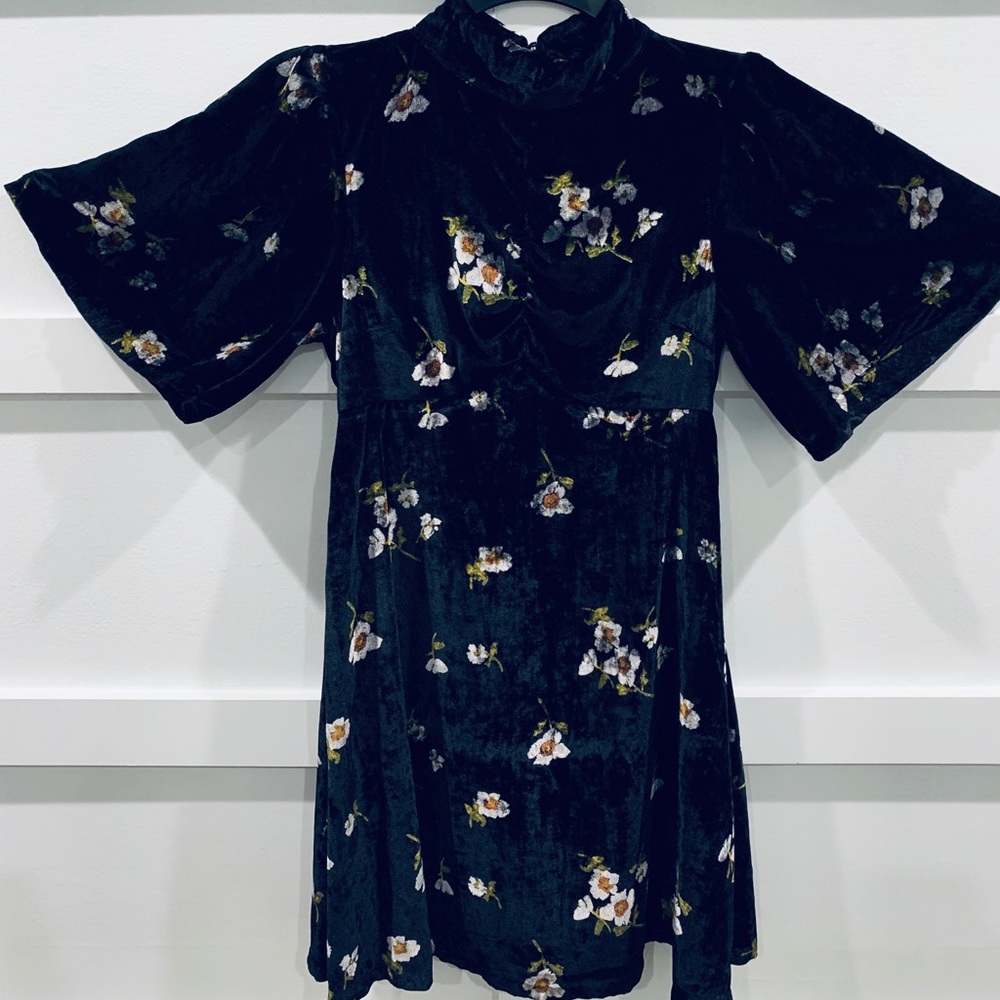 FP Be My Baby velvet skater mini dress, 2